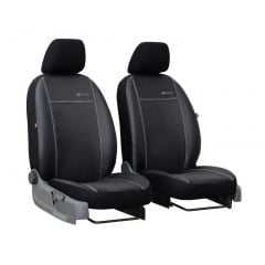 Чехлы на авто для MITSUBISHI OUTLANDER 2006-2012 POK-TER эко кожа с алькантарой Exclusive черные Первомайск