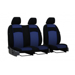 Авточехлы с автоткани для CITROEN Jumpy 1995-2007 POK-TER VIP 1+2 с синей вставкой Київ