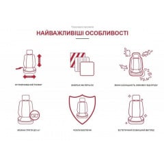 Накидки чехлы на передние сиденья CHERY Eastar 2003-2015 POK-TER PsT Egronomic Серый (r416104) Луцк