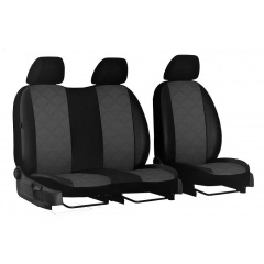 Авточехлы для OPEL MOVANO 1998-2010 (A) с эко кожи POK-TER Elit 1+2 серый Львів