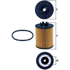 Масляный фильтр Mahle OX173/2D OPEL 1,0-1,4 04 Чернігів