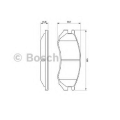 Тормозные колодки Bosch дисковые передние NISSAN Primera -96 0986460981 Одеса