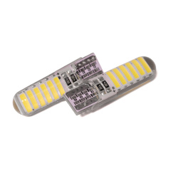 Светодиодная лампа StarLight T10 12 диодов 7020 12V 1W WHITE / печатная плата в силиконе Дубно