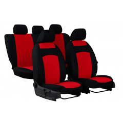 Авточехлы Toyota Yaris (2005-2011) POK-TER Classic Plus с красной вставкой Конотоп