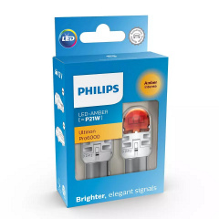 Комплект светодиодных ламп Philips 11498AU60X2 P21W LED Ultinon Pro6000 SI 12V BAU15S amber Бровары
