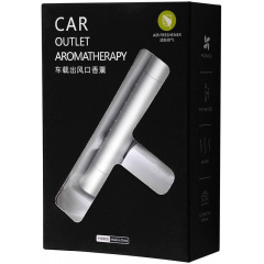 Ароматизатор в автомобиль Lanxuan + 5 сменных картриджей Cерый (MI050826) Кропива