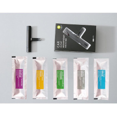 Ароматизатор в автомобиль Lanxuan + 5 сменных картриджей Cерый (MI050826) Кропива