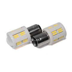 Светодиодная лампа StarLight T25/5 28 (24+4 линза) диодов 4014 3.5W 12V-24V WHITE / керамика / габарит+стоп Рівне