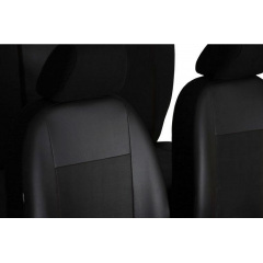 Авто чехлы комбинированые MITSUBISHI Outlander 2005-2012 POK-TER Unico Premium с черной вставкой Веселе