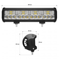 Светодиодная фара Starlight JR-K-72W 9-32V combo Київ