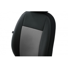 Авточехлы из эко кожи GEELY Emgrand X7 2013-2016 (2002-2011) POK-TER Road с серой вставкой Самбір
