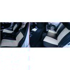 Авто чехлы комбинированые Honda City 2008-2012 POK-TER Unico Premium с бежевой вставкой Шепетівка