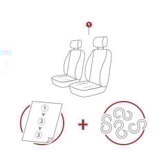 Авточехлы на передние сидения DAEWOO TICO 1991-2001 POK-TER VIP 1+1 Черкассы