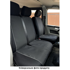 Авточехлы с автоткани для CITROEN Jumper 2001-2006 POK-TER VIP 1+2 с красной вставкой Киев