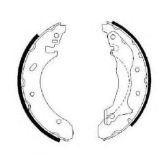 Тормозные колодки Bosch барабанные задние FORD Mondeo -00 0986487330 Черкаси