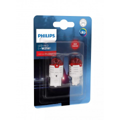 Автолампа диоды PHILIPS 11065U30RB2 W21W LED 12V Ultinon Pro3000 RED Свесса