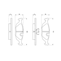 Тормозные колодки Bosch дисковые задние SAAB 9000/VOLVO 440/460 -98 0986460996 Ромни