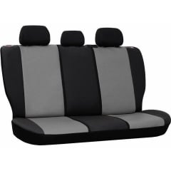 Авточехлы из эко кожи Fiat Doblo 2000-2009 POK-TER Road с серой вставкой Черкаси