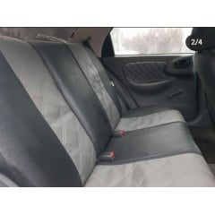 Авточехлы из экокожи PEUGEOT 308 2007-2013 Hatchback POK-TER ELIT Premium с серой вставкой Дубно