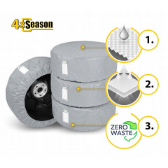 Набор из 4 чехлов для автомобильных шин и колес Kegel-Blazusiak Season размер XL R14-17 (5-3422-248-4010) Геническ
