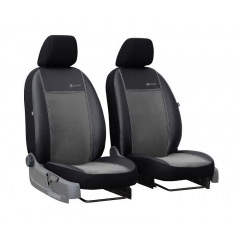Чехлы на авто для MITSUBISHI OUTLANDER 2006-2012 POK-TER эко кожа с алькантарой Exclusive серые Молочанськ