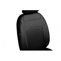 Авточехлы из эко кожи Nissan Note (2004-2013) POK-TER Design Leather с черной вставкой Ладан
