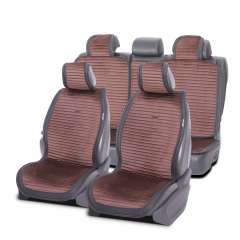 Накидки-чехлы на сиденье для SSANGYONG KYRON 2005-2014 AUAU Polosso Коричневый (42791898) Мукачево
