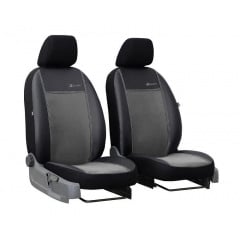 Чехлы на авто для VOLVO V40 2012-2019 POK-TER эко кожа с алькантарой Exclusive серые Ужгород