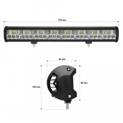 Светодиодная фара Starlight JR-K-144W 9-32V combo Кам'янка-Дніпровська