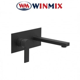 Змішувач для умивальника Winmix Premium Benedict Black (Chr-001), що вбудовується, Польща