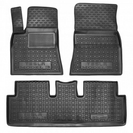 Автомобильные коврики Avto-Gumm в салон для Tesla Model 3 2017-2022 Black 13463-85578