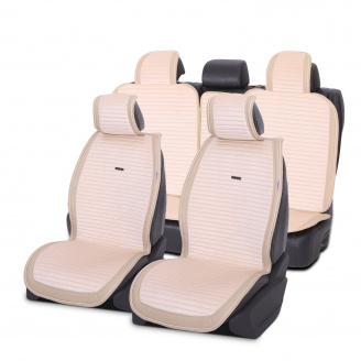 Накидки-чехлы на сиденье для TOYOTA CAMRY 2006-2011 XV40 AUAU Polosso Бежевый (42792761)