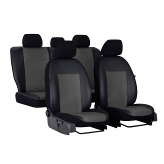 Авточехлы на сиденье GEELY MK Cross 2010-2016 (2002-2011) POK-TER Premium Unico с серой вставкой алькантара