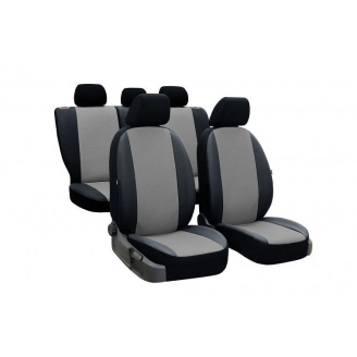 Авточехлы из эко кожи GEELY GХ2 2012- (2002-2011) POK-TER PERLINE с серой вставкой