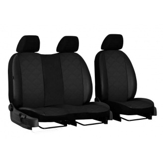 Авточехлы для VOLKSWAGEN LT 1996-2006 с эко кожи POK-TER Elit 1+2 черный