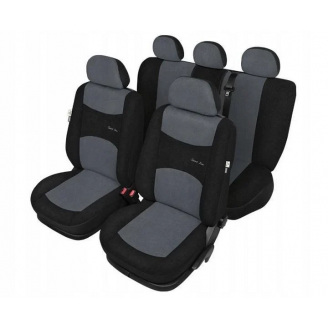 Авточехлы из автоткани для CHERY A13 2008- Kegel-Blazusiak SPORT LINE+ серый (r416494)