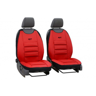 Накидки чехлы на передние сиденья Nissan Qashqai 2006-2013 POK-TER PsT Egronomic красные