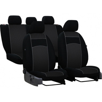 Авто чехлы с автоткани VOLKSWAGEN Bora 1998-2005 POK-TER VIP с серой вставкой