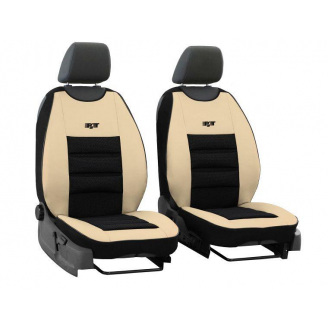 Накидки чехлы на передние сиденья Suzuki Ignis 2001-2008 POK-TER PsT бежевой вставкой