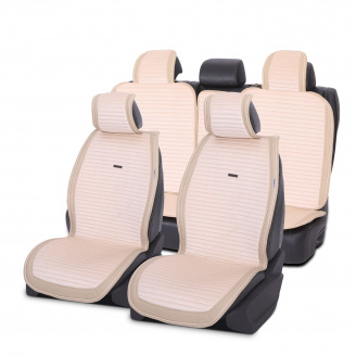 Накидки-чехлы на сиденье для TOYOTA CAMRY 2011- XV50 AUAU Polosso Бежевый (42792762)
