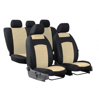 Авточехлы Dacia Logan (2012- POK-TER Classic Plus с бежевой вставкой