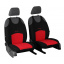 Майки чехлы на передние сиденья GEELY CK 2006-2010 (2002-2011) POK-TER Tuning Classic с красной вставкой Мукачево