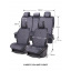 Накидки-чехлы на сиденье для MITSUBISHI L200 1996-2006 AUAU Romeo Серый (42194476) Хмельницкий