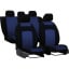 Авточехлы с автоткани Daewoo Leganza 1997-2008 Pok-ter VIP с синей вставкой Умань