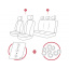 Авточехлы на сиденье для GEELY GХ2 2012- (2002-2011) POK-TER Pure Line с серой вставкой Костополь
