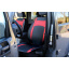 Авточехлы из эко кожи Volkswagen Lupo 1998-2005 POK-TER Design Leather с красной вставкой Новомиколаївка