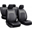 Авточехлы из эко кожи FIAT Qubo 2008-2020 POK-TER Design Leather с серой вставкой Акимовка