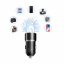 Автомобильное зарядное устройство Sky Dolphin SZ02T Aluminium 2USB 2.4A Black AZP-000072 кабель Type-C Винница