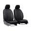 Чехлы на авто для MITSUBISHI OUTLANDER 2006-2012 POK-TER эко кожа с алькантарой Exclusive черные Первомайск