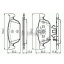 Тормозные колодки Bosch дисковые передние HONDA Accord 2,0-2,2 08 0986494383 Одеса